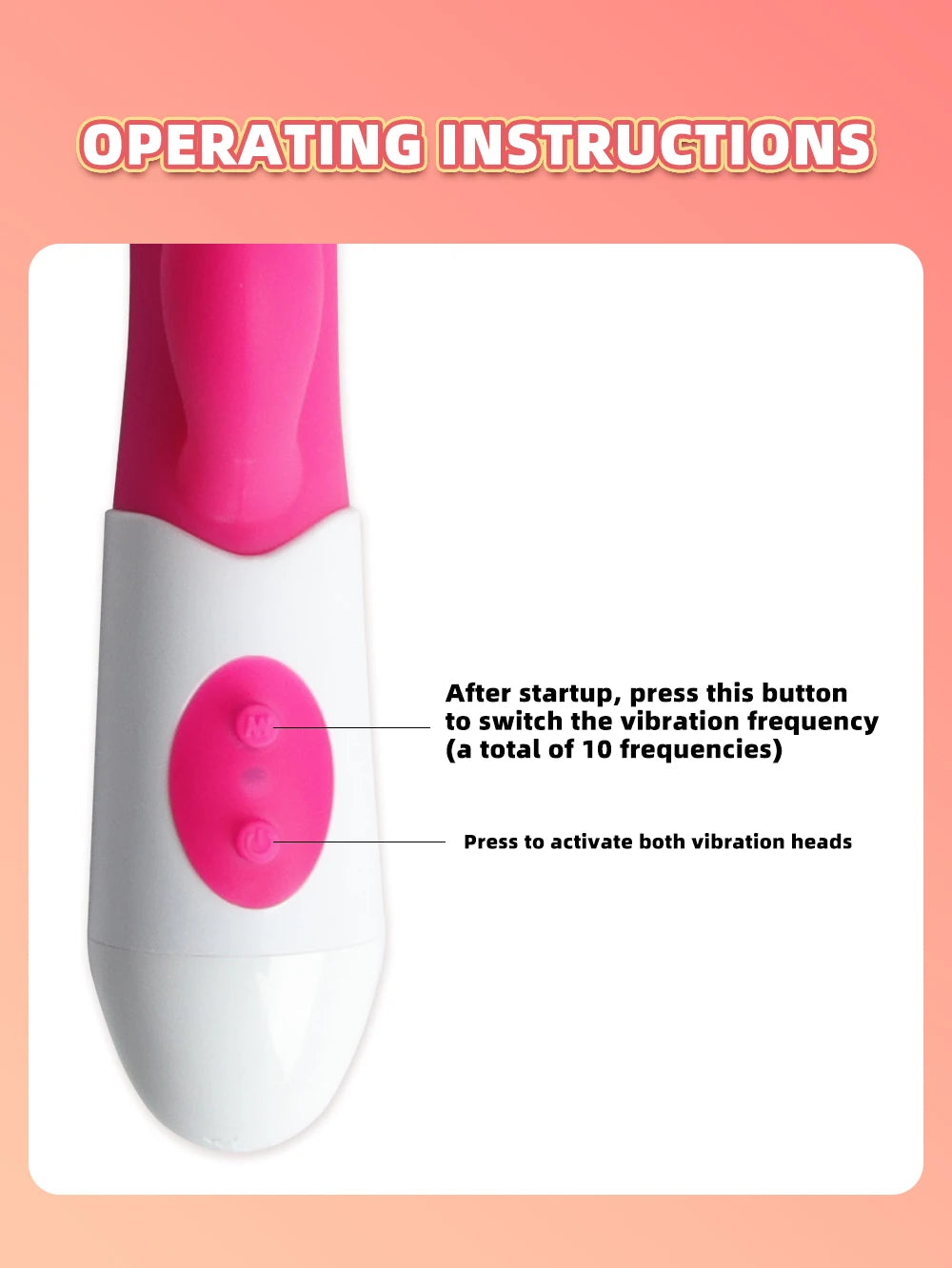 Rabbit Vibrator Dildo Powerful Dual Vibration G Spot Clitoris Stimulation Masturbators Vaginal Massager Adult For Women Sex Toys EROCIT