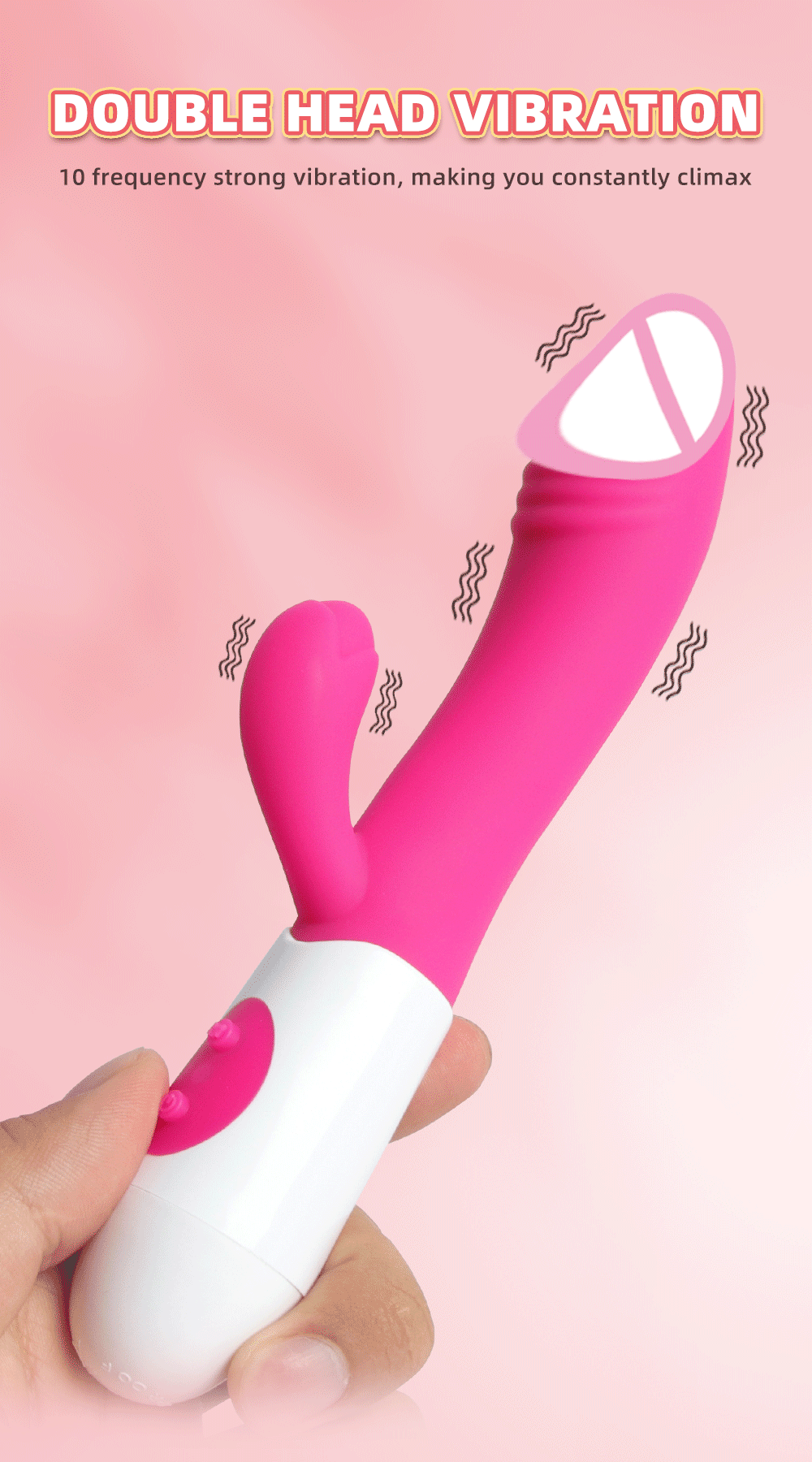 Rabbit Vibrator Dildo Powerful Dual Vibration G Spot Clitoris Stimulation Masturbators Vaginal Massager Adult For Women Sex Toys EROCIT