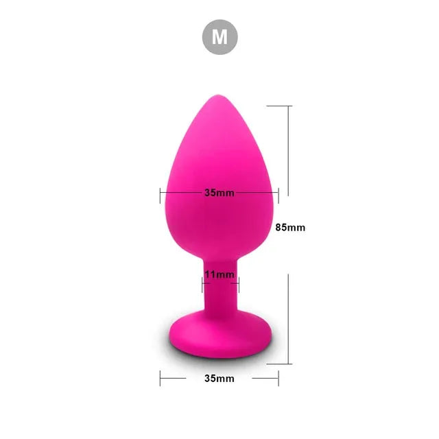 3 Size Silicone Butt Plug Anal Plug Unisex Sex Stopper Adult Toys for Men/Women Anal Trainer Prostate Massager Dildo for Couples EROCIT