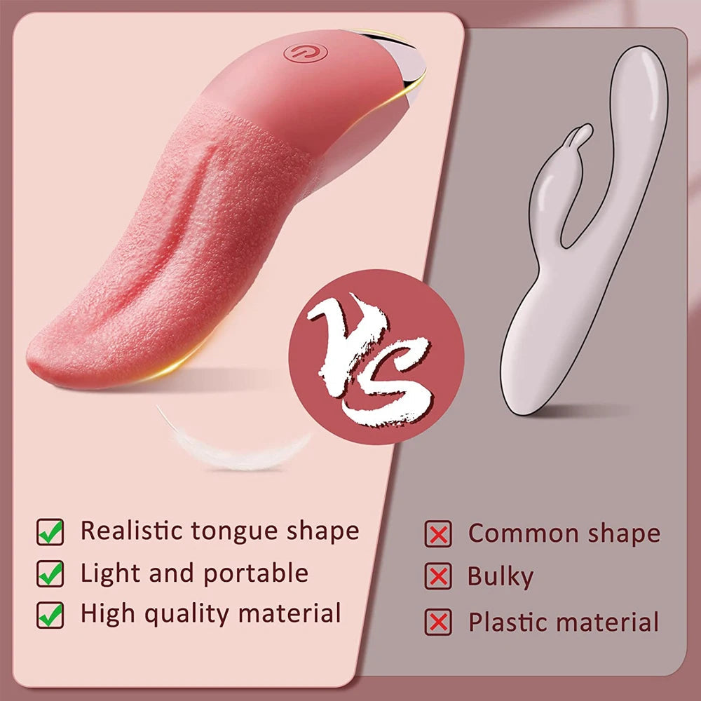 Sex Toys Vibrator Nipple Vagina Tongue Licking Stimulator Massager Masturbation Tools Women Sex Toys Vibration Adult Supplies EROCIT