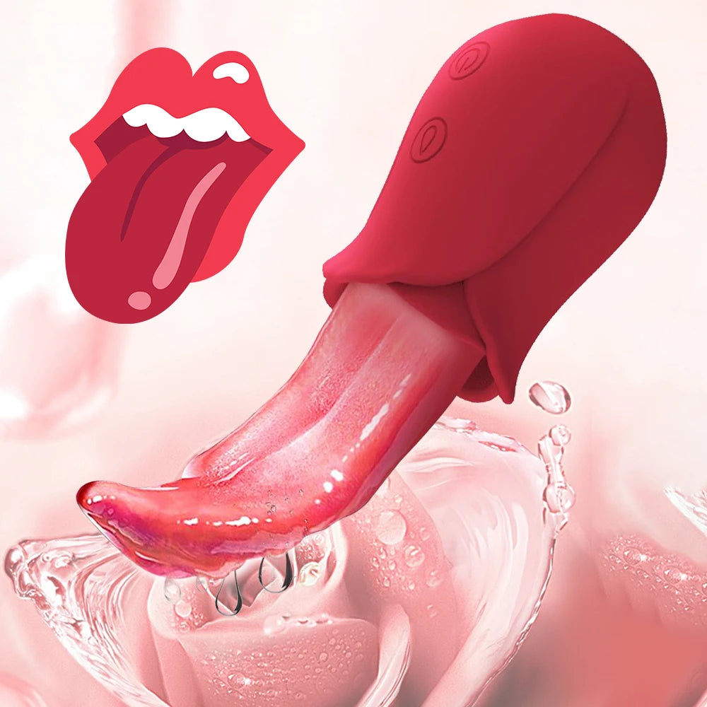 Sex Toys Vibrator Nipple Vagina Tongue Licking Stimulator Massager Masturbation Tools Women Sex Toys Vibration Adult Supplies EROCIT