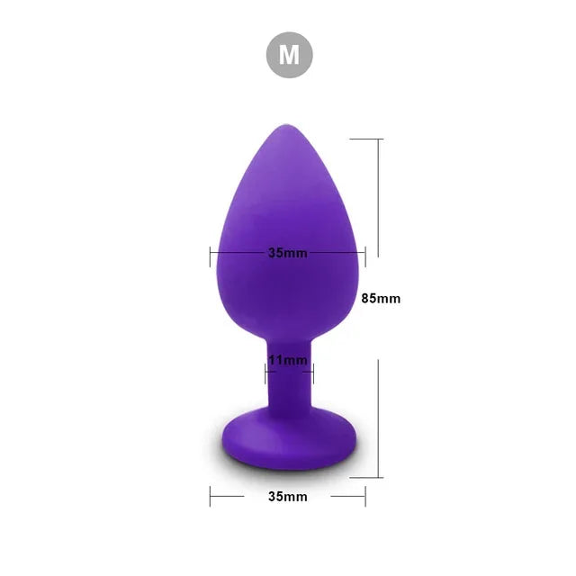 3 Size Silicone Butt Plug Anal Plug Unisex Sex Stopper Adult Toys for Men/Women Anal Trainer Prostate Massager Dildo for Couples EROCIT