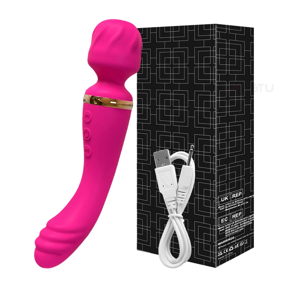 AV Vibrator for Women Vagina Massager USB Rechargeable 2 Motors G Spot Clit Clitoris Stimulator Female Sex Toys Adults Goods EROCIT