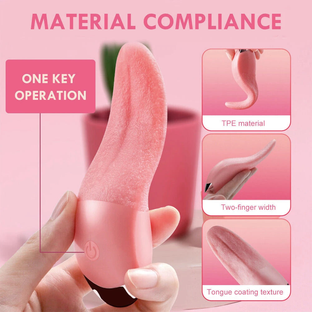 Sex Toys Vibrator Nipple Vagina Tongue Licking Stimulator Massager Masturbation Tools Women Sex Toys Vibration Adult Supplies EROCIT