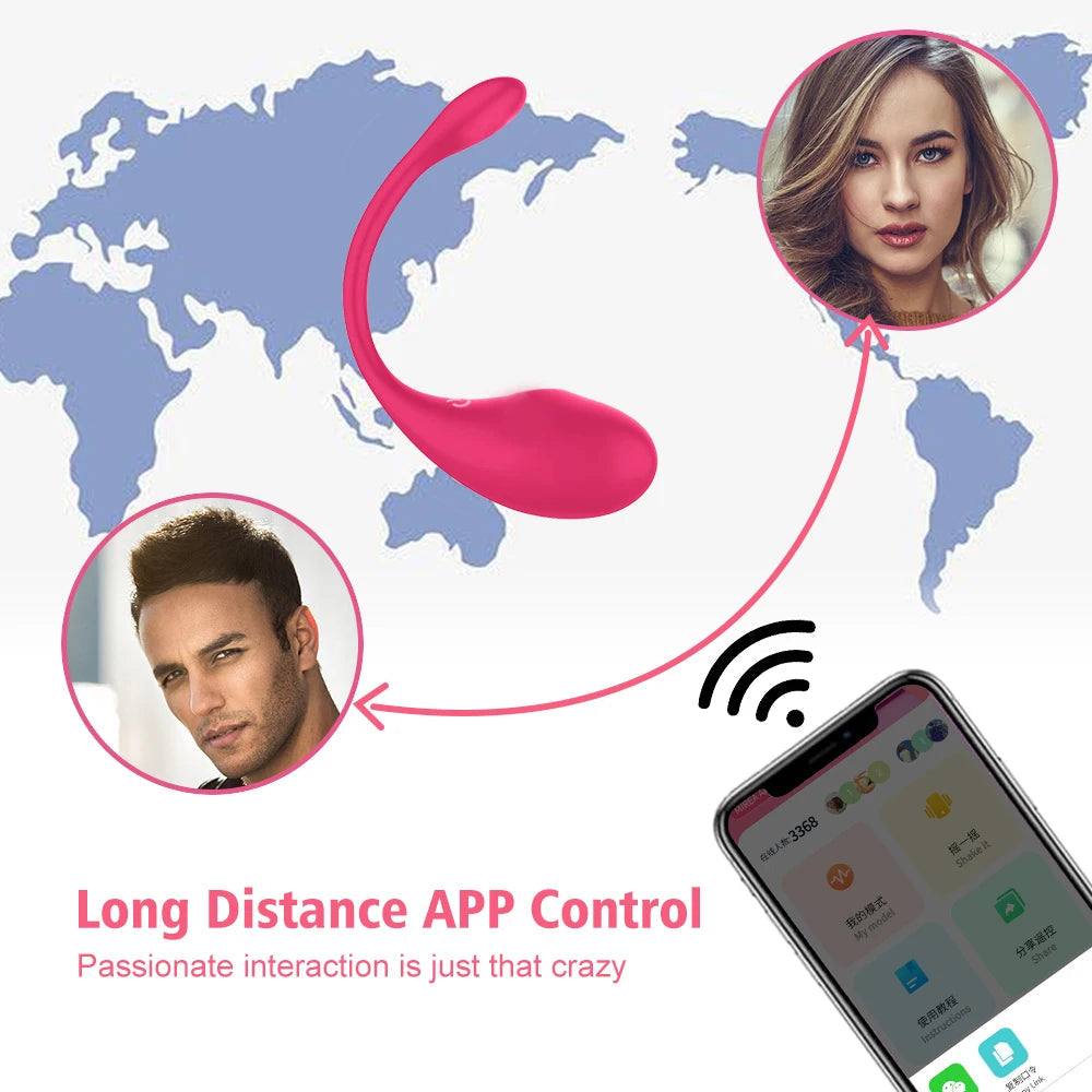 Wireless Bluetooth G Spot Vibrator for Women Dildo APP Remote Control Wear Vibrating Egg Clit Female Panties Sex Toys for Adults EROCIT