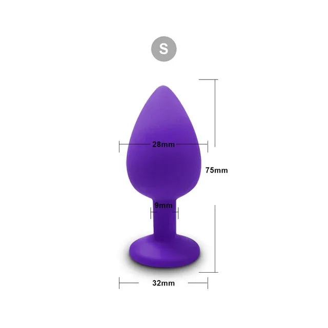 3 Size Silicone Butt Plug Anal Plug Unisex Sex Stopper Adult Toys for Men/Women Anal Trainer Prostate Massager Dildo for Couples EROCIT