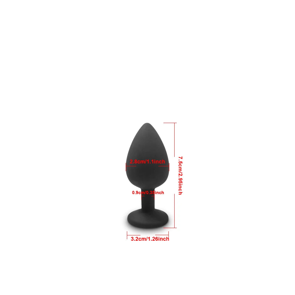 Soft Silicone Anal Butt Plug Men Prostate Massager Adult Gay Products Ass Stuffed Anal Trainer Unisex Sex Toys for Couples Adult EROCIT