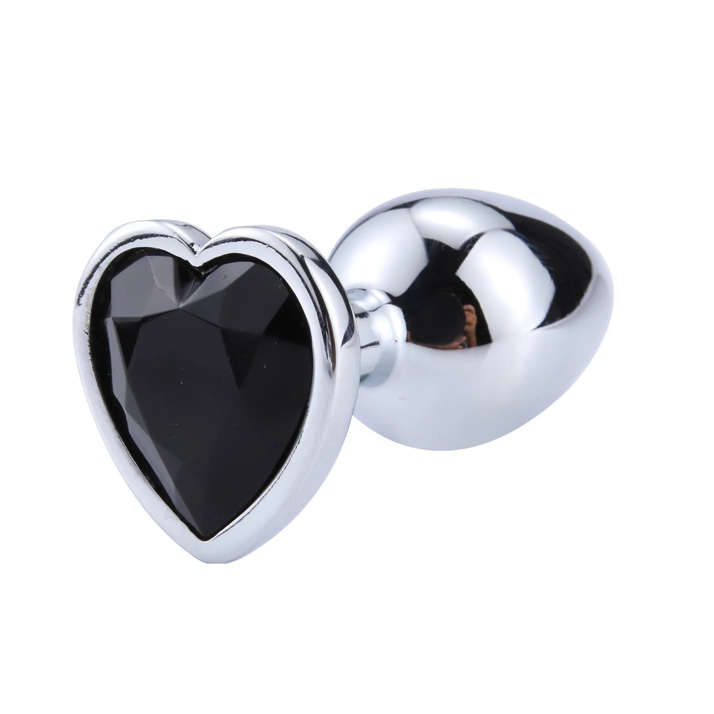 Anal Plug Heart 3 Sizes Stainless Steel Crystal Anal Plug Removable Butt Plug Stimulator Anal Sex Toys Prostate Massager Dildo EROCIT