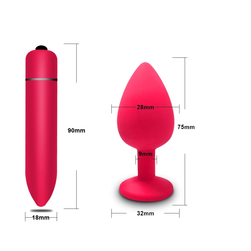 Soft Silicone Anal Butt Plug Men Prostate Massager Adult Gay Products Ass Stuffed Anal Trainer Unisex Sex Toys for Couples Adult EROCIT