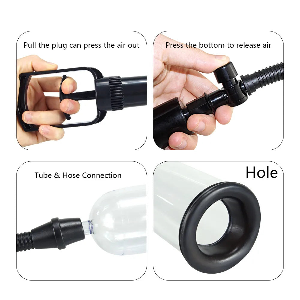 Powerful Penis Pump Extender Enhancement For Man Vacuum Big Dick Trainer Male Lasting Sex Toys EROCIT