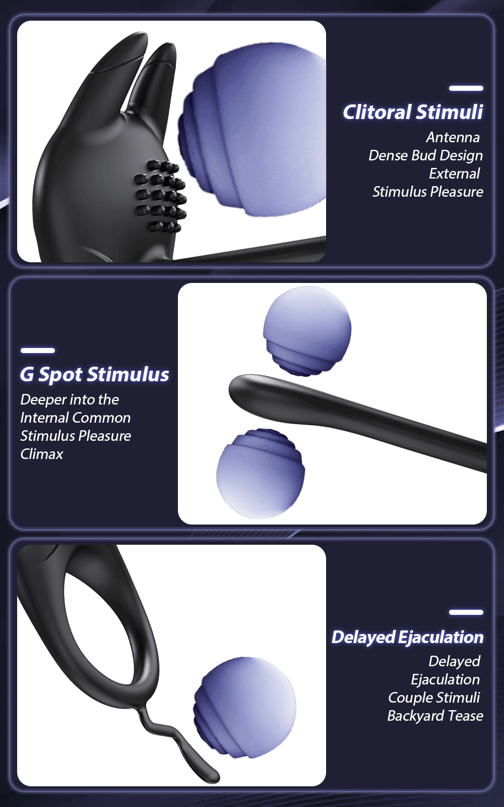 Vibrating Penis Ring for Men Delay Ejaculation Cock Ring Male Penis Massager Clitoral G Spot Stimulation Sex Toys for Couples EROCIT