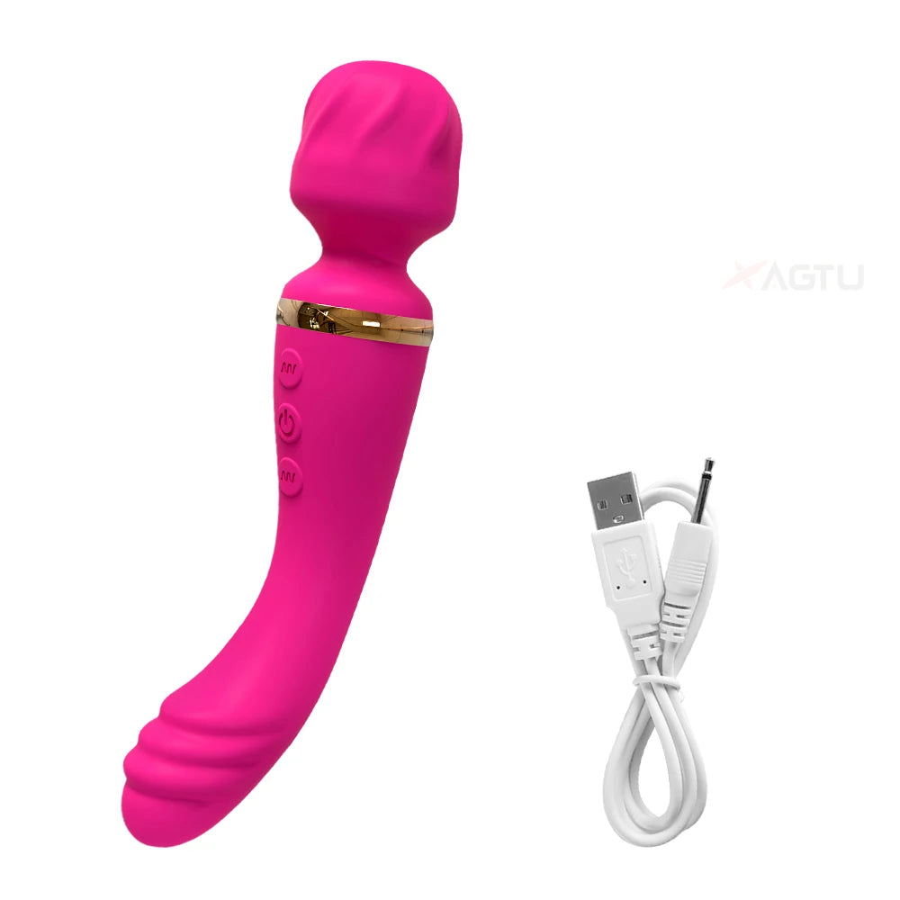 AV Vibrator for Women Vagina Massager USB Rechargeable 2 Motors G Spot Clit Clitoris Stimulator Female Sex Toys Adults Goods EROCIT