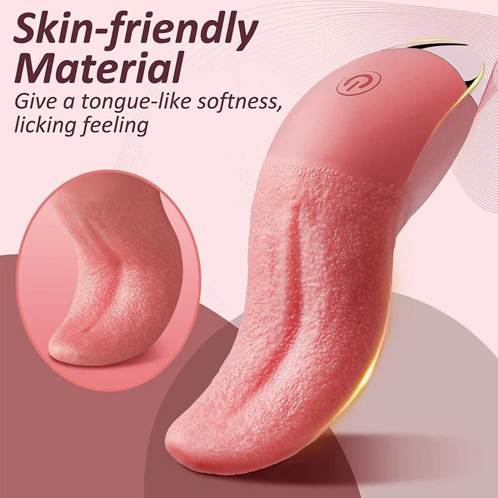 Nipple Vagina Tongue Licking Vibrator Massager Masturbation Tools Women Men Sex Toys Penetration Vagina Vibrator Adult Supplies EROCIT
