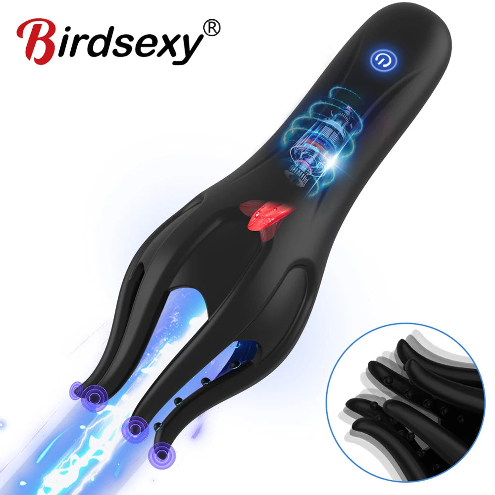 Penis Training Vibrator Male Masturbator Glans Stimulator Sex Toy for Ejaculation Delay Training Male Pleasure Prolong Endurance EROCIT