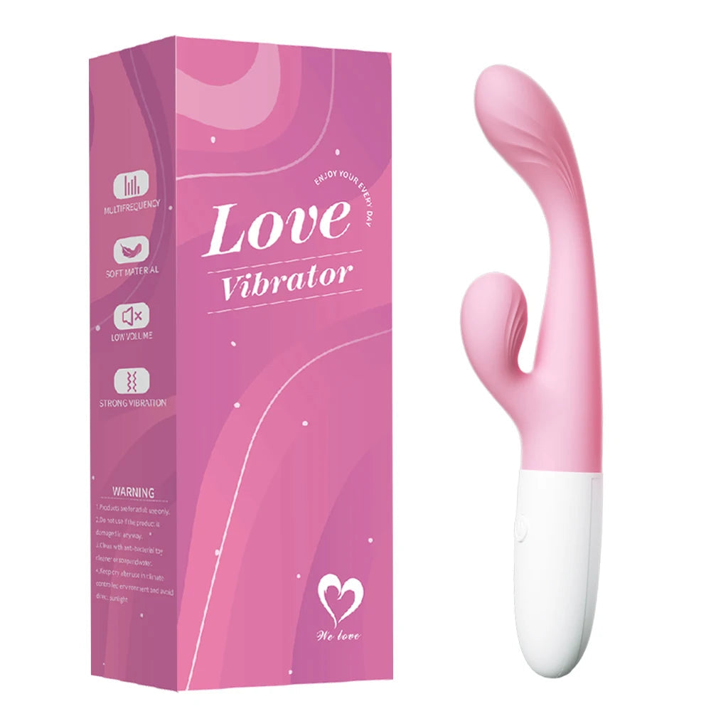 Powerful Double Head Rabbit Vibrators Vagina Clitoris Stimulator G-Spot Massager Sex Toys For Women Female Masturbator Sex Shop EROCIT