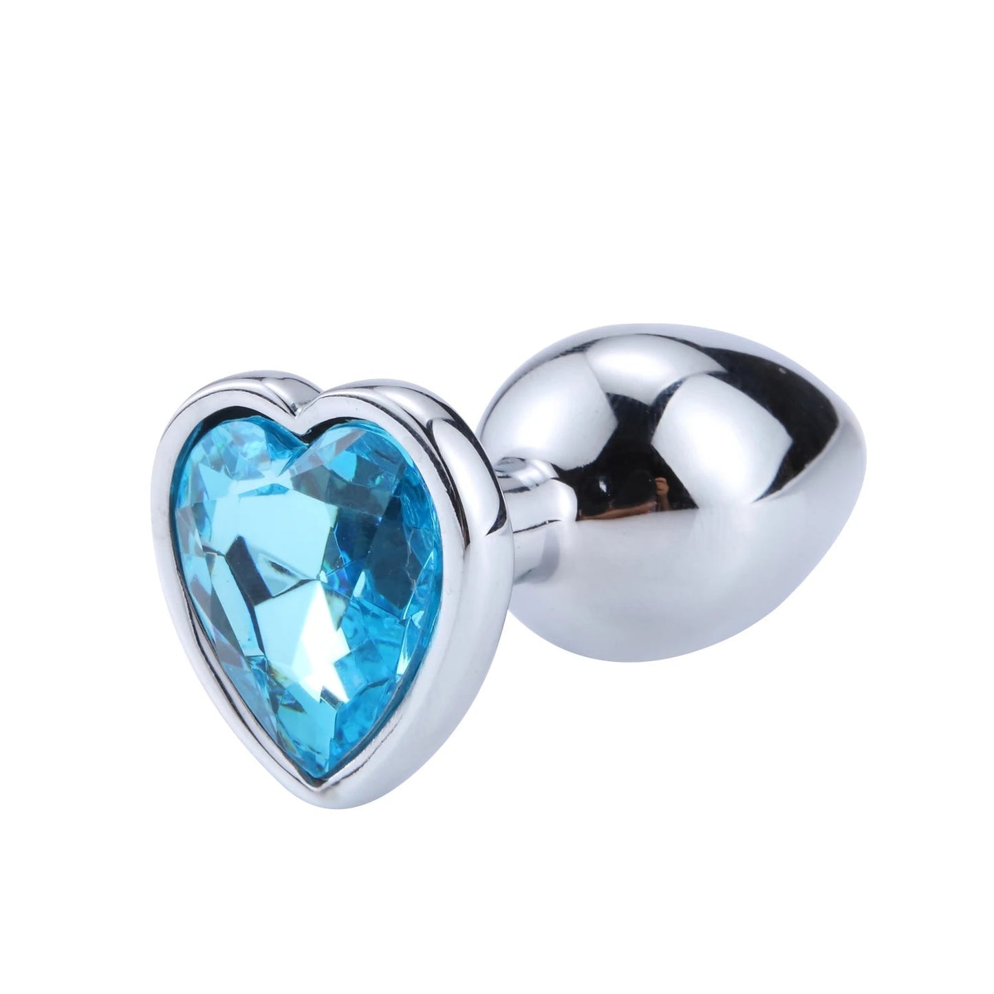 Anal Plug Heart 3 Sizes Stainless Steel Crystal Anal Plug Removable Butt Plug Stimulator Anal Sex Toys Prostate Massager Dildo EROCIT