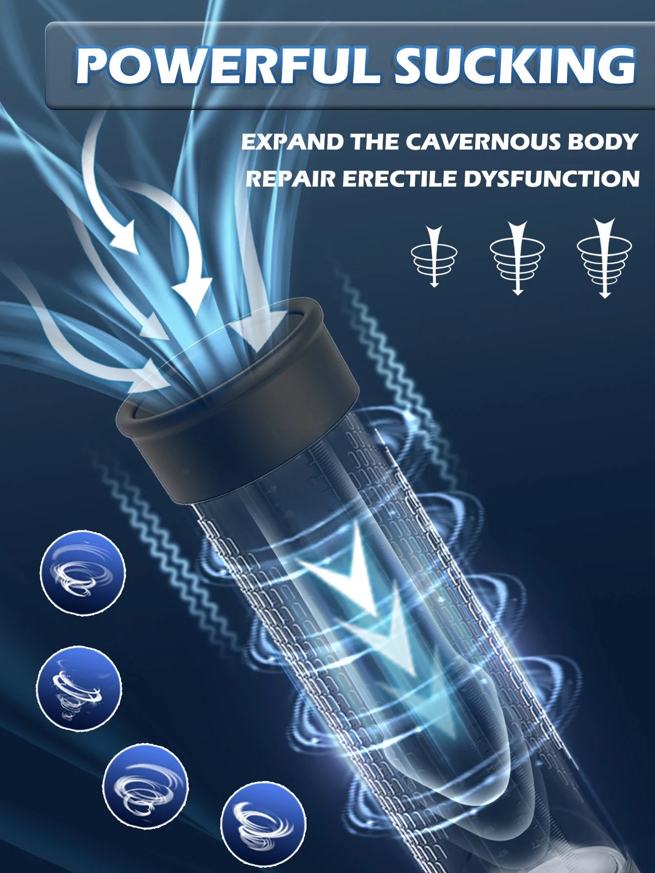 Electric Penis Pump Sex Toys for Men Penis Extension Automatic IPX7 Penis Water Pump Penis Enlargement Dick Erection Penis Train EROCIT