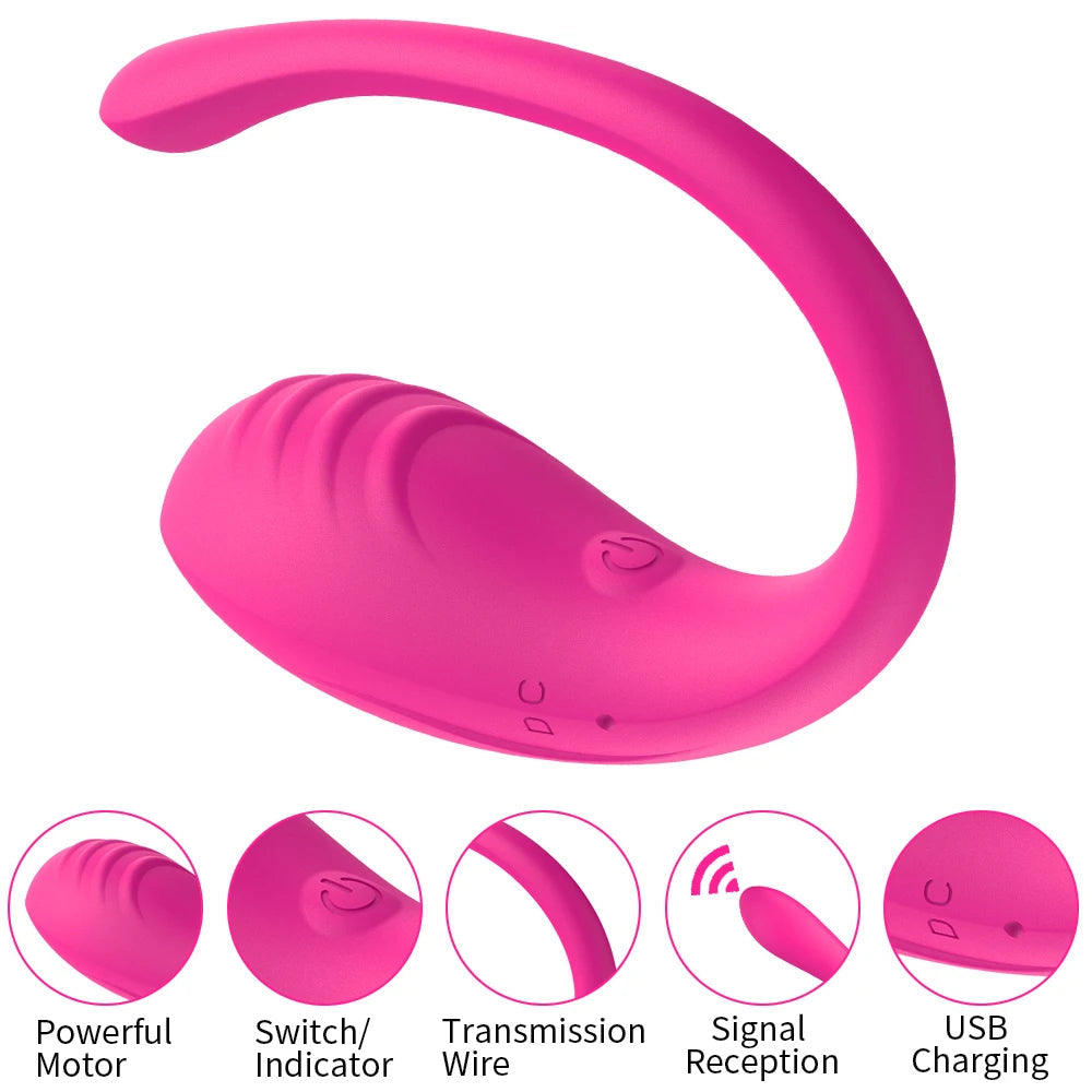 9 Speed APP Controlled Vaginal Vibrators G Spot Anal Vibrating Egg Massager Wearable Stimulator Adult Sex Toys for Women Couples EROCIT