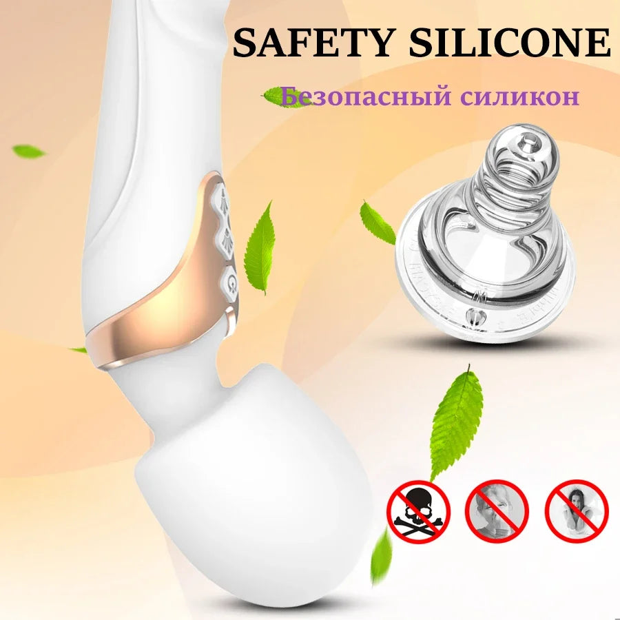 Powerful Vibrator Dildos Wand for Women 10 Modes Clitoris Stimulator G Spot Vagina Massager Adult Sex Toys for Woman EROCIT