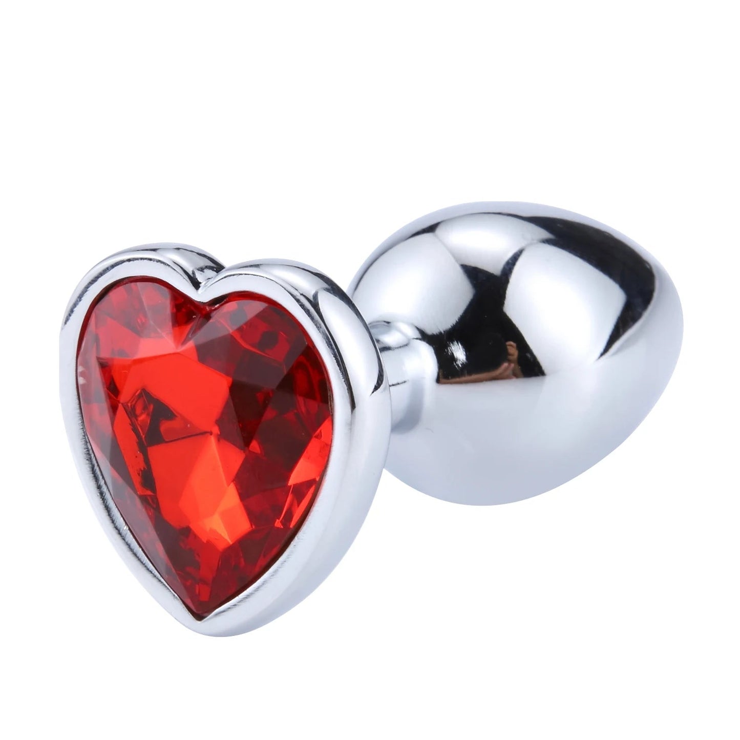 Anal Plug Heart 3 Sizes Stainless Steel Crystal Anal Plug Removable Butt Plug Stimulator Anal Sex Toys Prostate Massager Dildo EROCIT