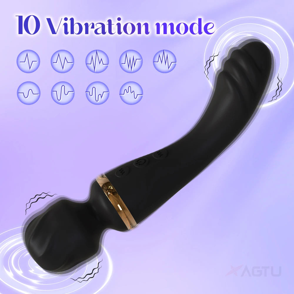 AV Vibrator for Women Vagina Massager USB Rechargeable 2 Motors G Spot Clit Clitoris Stimulator Female Sex Toys Adults Goods EROCIT