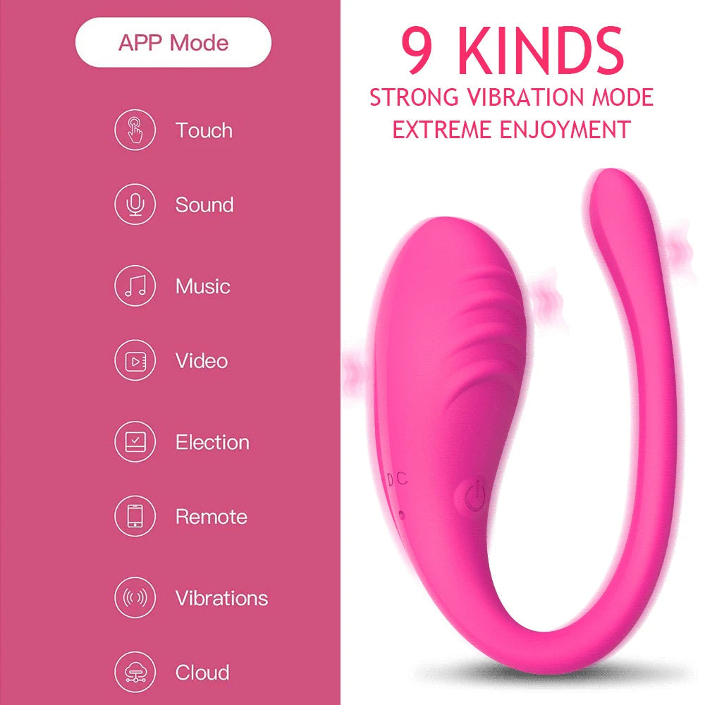 APP Controlled Vaginal Vibrators G Spot 9 Speed Anal Vibrating Egg Massager Wearable Stimulator Adult Sex Toys for Women Couples EROCIT