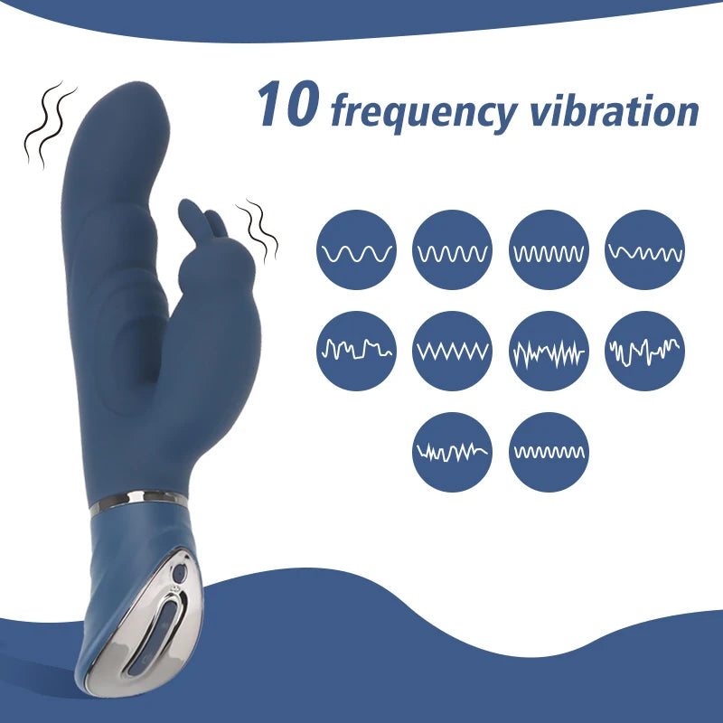 Rabbit Vibrator 10 Vibratory Mode Sexy Toys G-spot Female Dildo Vaginal Clitoris Double Vibrator AV Stick Sexual Adult Products EROCIT