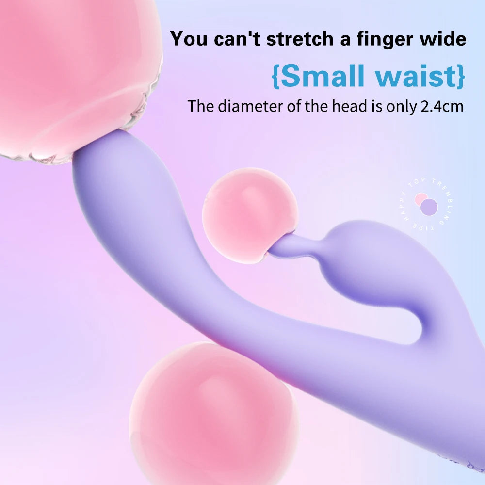Powerful Double Head Rabbit Vibrators Vagina Clitoris Stimulator G-Spot Massager Sex Toys For Women Female Masturbator Sex Shop EROCIT