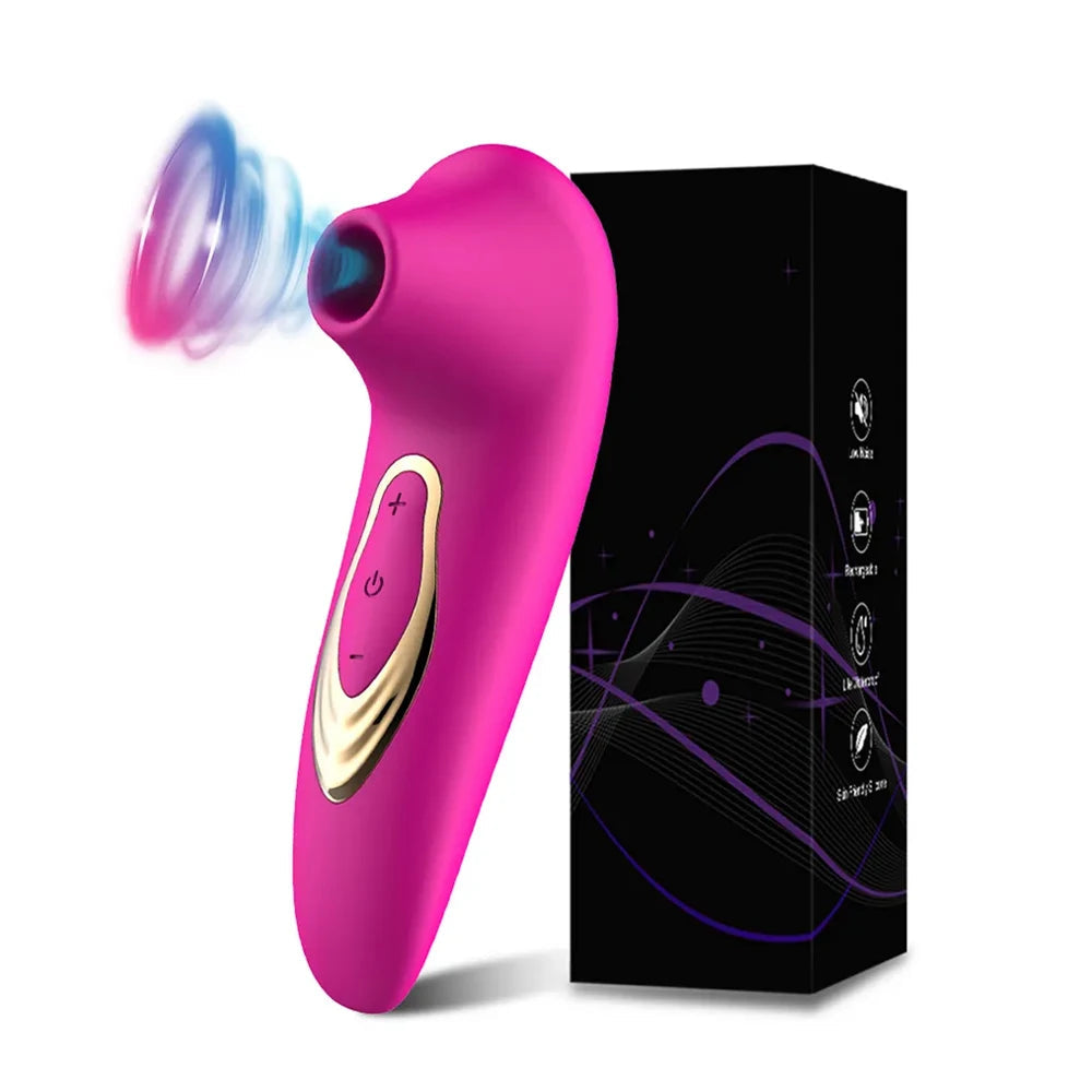Female mini G-spot nipple sucking vibrator clitoris sucker pussy dildo stimulator adults masturbator sex toys for woman couples EROCIT