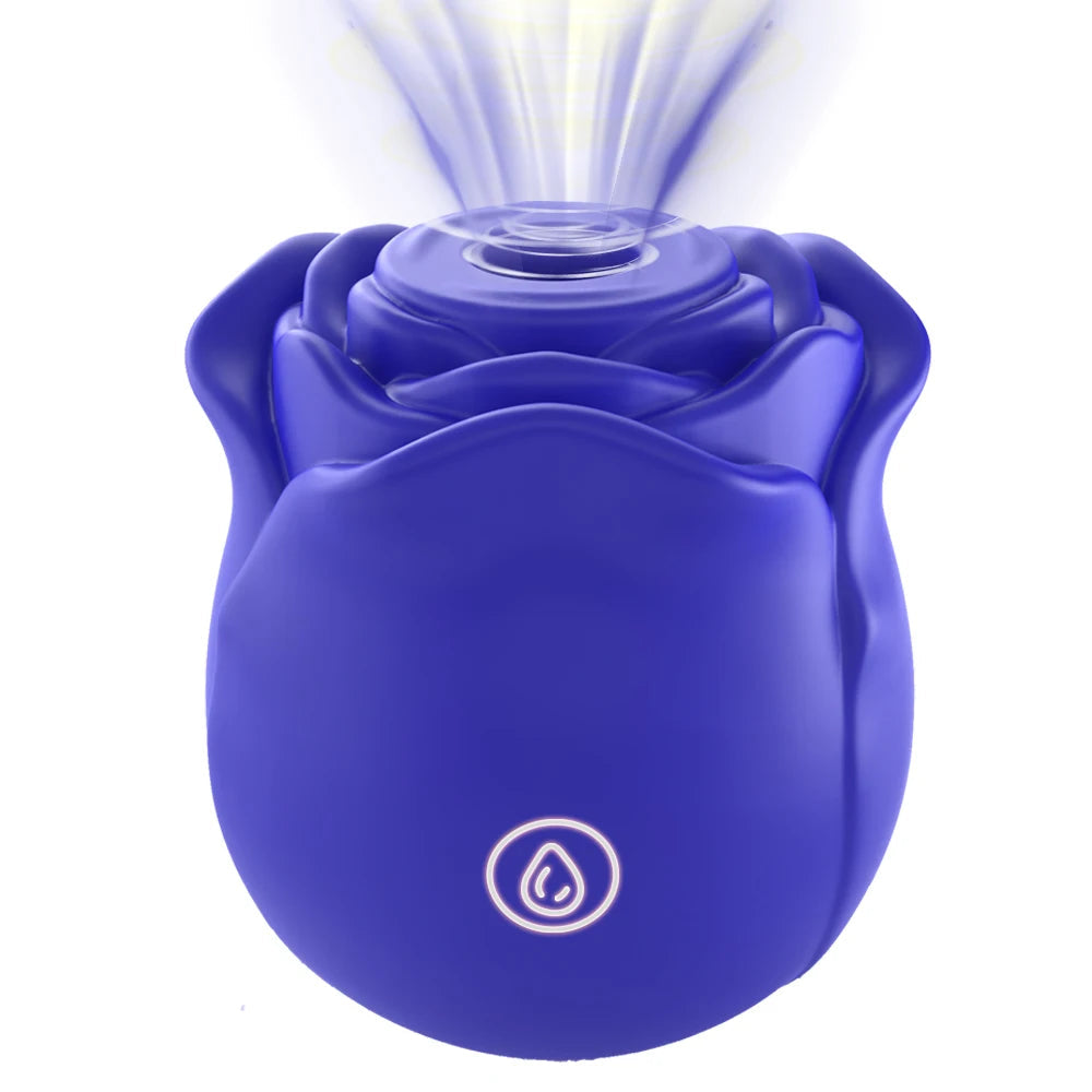 1PC Rose Flower 2 In 1 Vibrator Sucking Beating Nipple Clitoral Stimulator Powerful G-spot Vaginal Vibrator Sex Toys for Women EROCIT