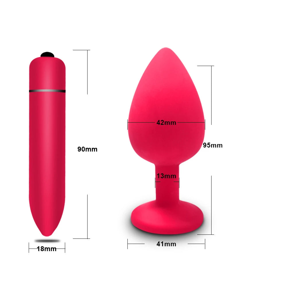 Soft Silicone Anal Butt Plug Men Prostate Massager Adult Gay Products Ass Stuffed Anal Trainer Unisex Sex Toys for Couples Adult EROCIT