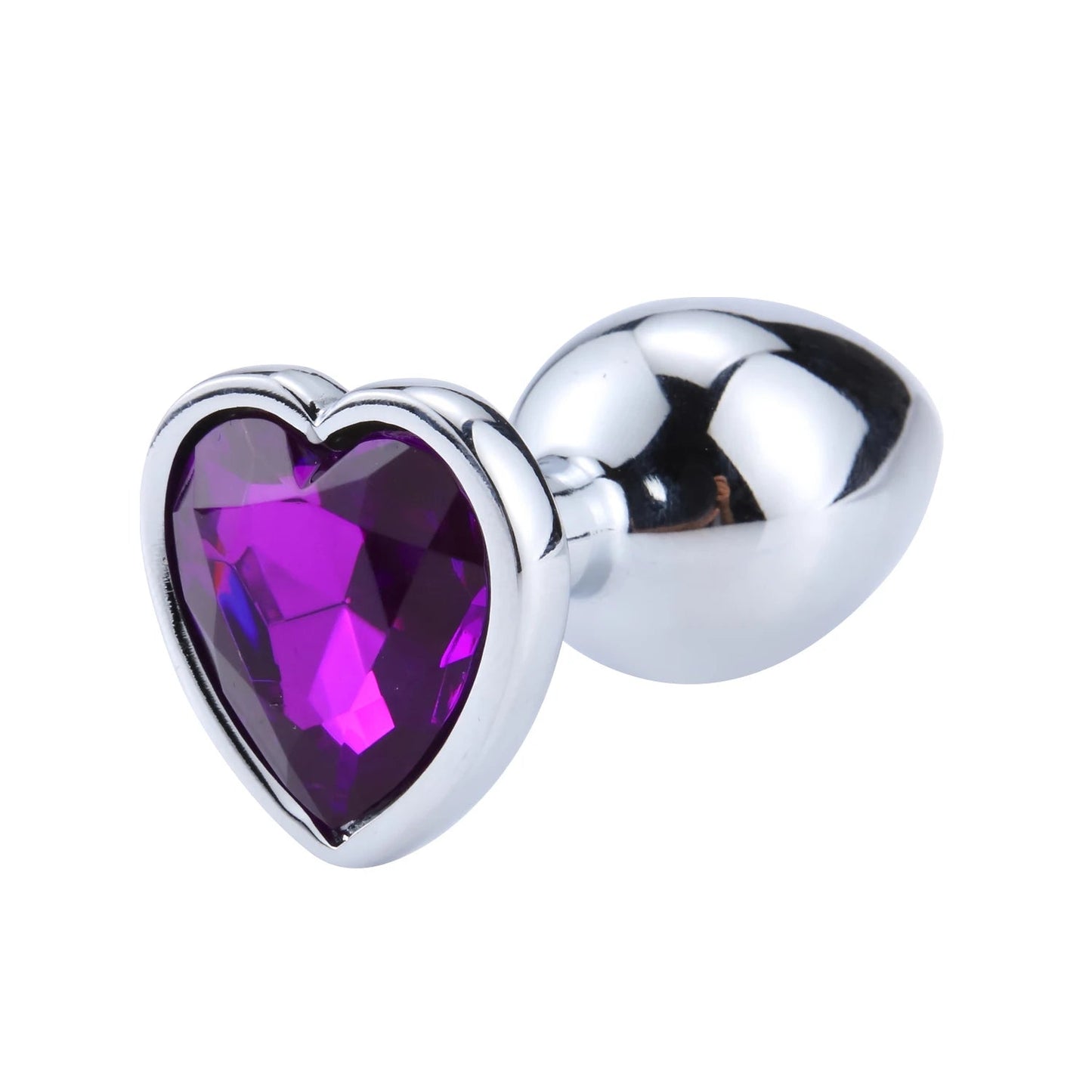 Anal Plug Heart 3 Sizes Stainless Steel Crystal Anal Plug Removable Butt Plug Stimulator Anal Sex Toys Prostate Massager Dildo EROCIT