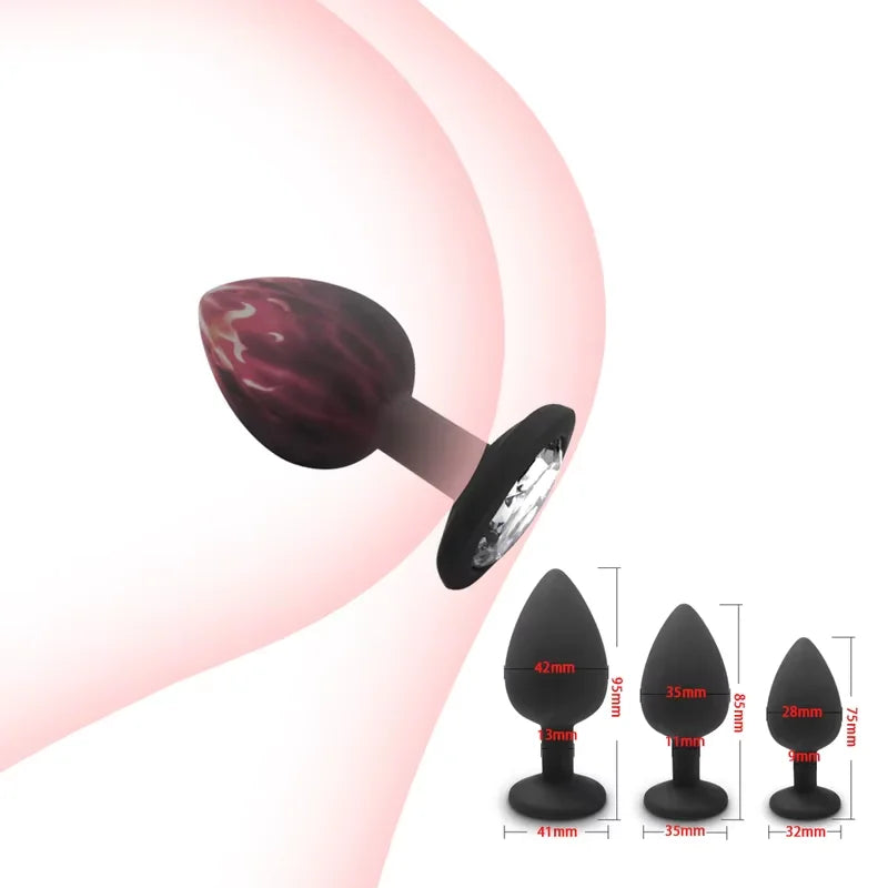 Soft Silicone Anal Butt Plug Men Prostate Massager Adult Gay Products Ass Stuffed Anal Trainer Unisex Sex Toys for Couples Adult EROCIT