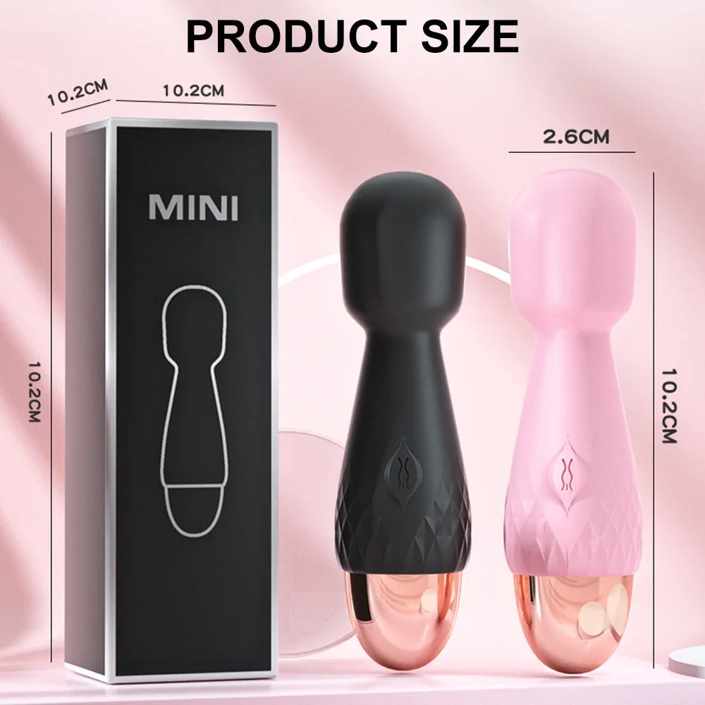 10 Modes Strong Vibration Mini Vibrator Magic Stick USB Charging Massager Clitoris G-Spot Vibrators Sex Toy For Women Adults 18 EROCIT