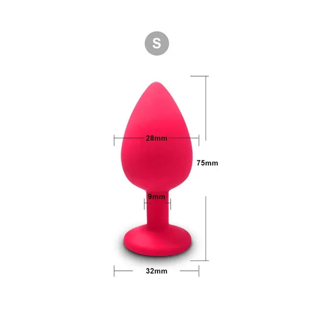 3 Size Silicone Butt Plug Anal Plug Unisex Sex Stopper Adult Toys for Men/Women Anal Trainer Prostate Massager Dildo for Couples EROCIT