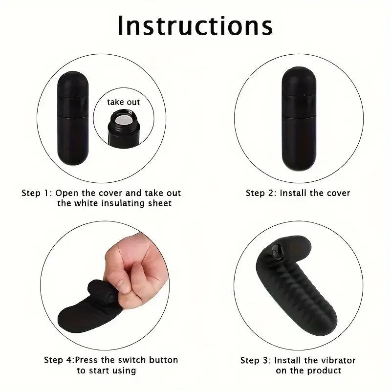 Finger Sleeve Vibrator G Spot Clit Massage Orgasm Massager penis Condom Stick Dildo Rabbit Vibrating Stick Sex Toy for Women EROCIT