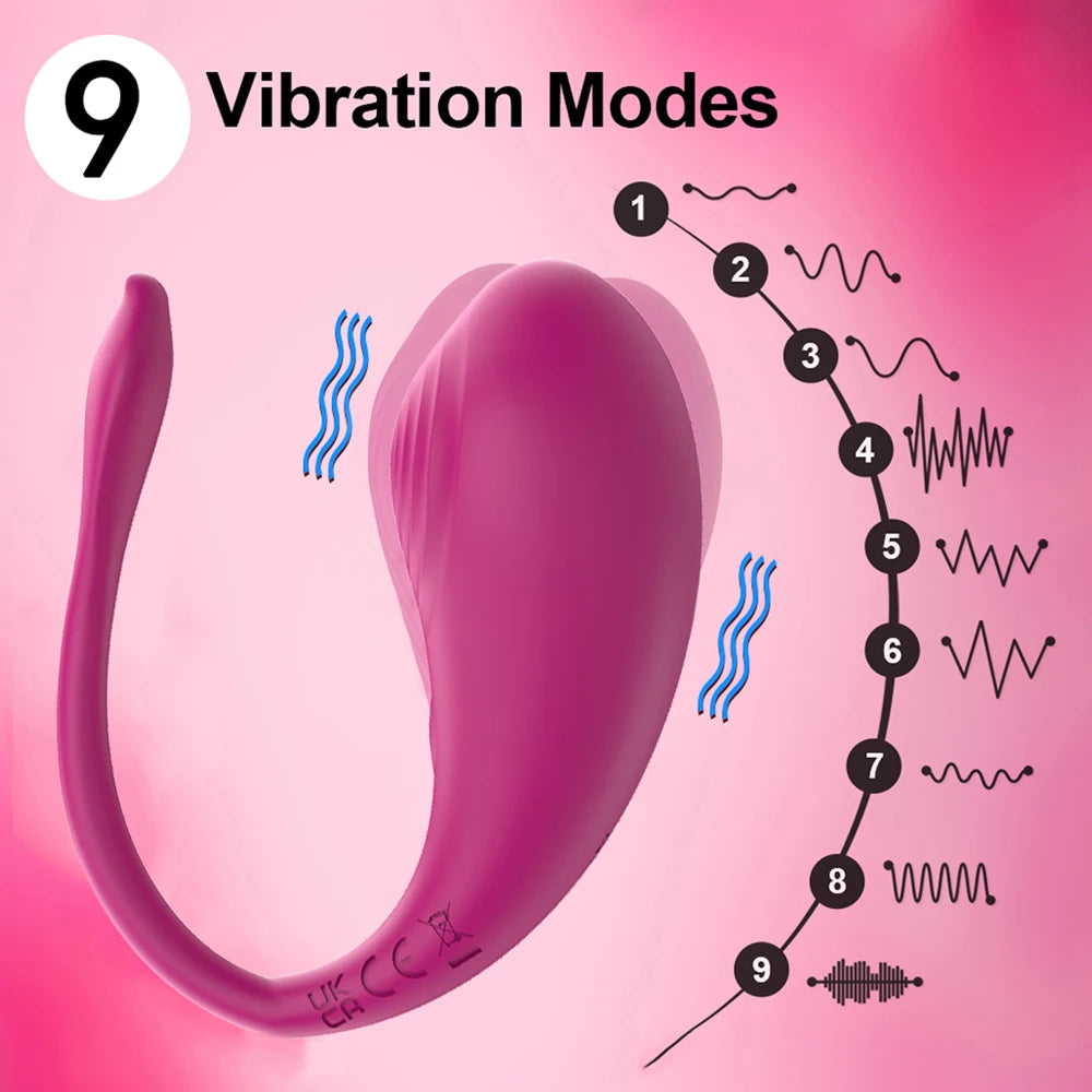 APP Bluetooth Control Vibrator Egg for Female Clitoris Stimulator Wearable G Spot Massager Vibrating Egg for Adult Women Sex Toy EROCIT