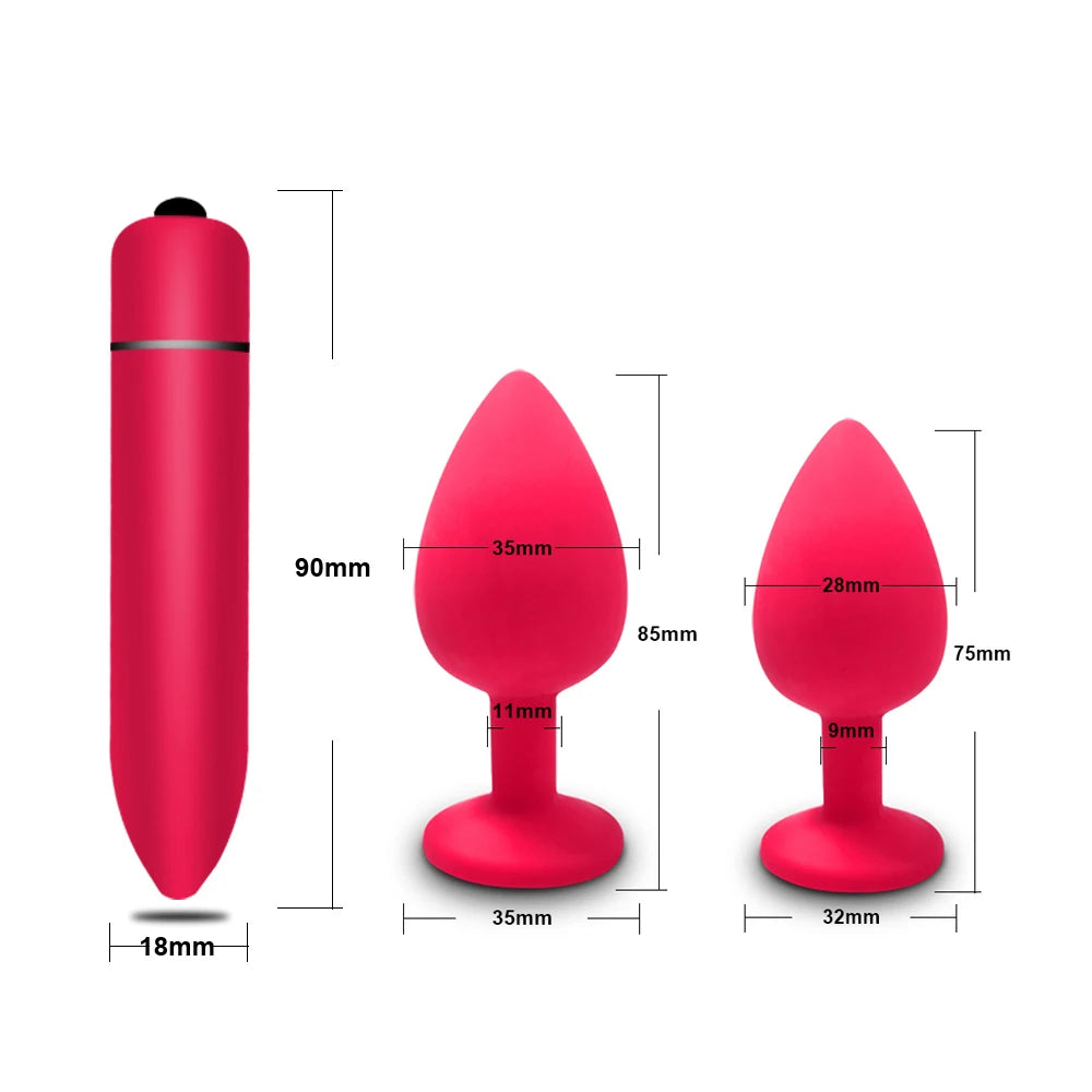 Soft Silicone Anal Butt Plug Men Prostate Massager Adult Gay Products Ass Stuffed Anal Trainer Unisex Sex Toys for Couples Adult EROCIT