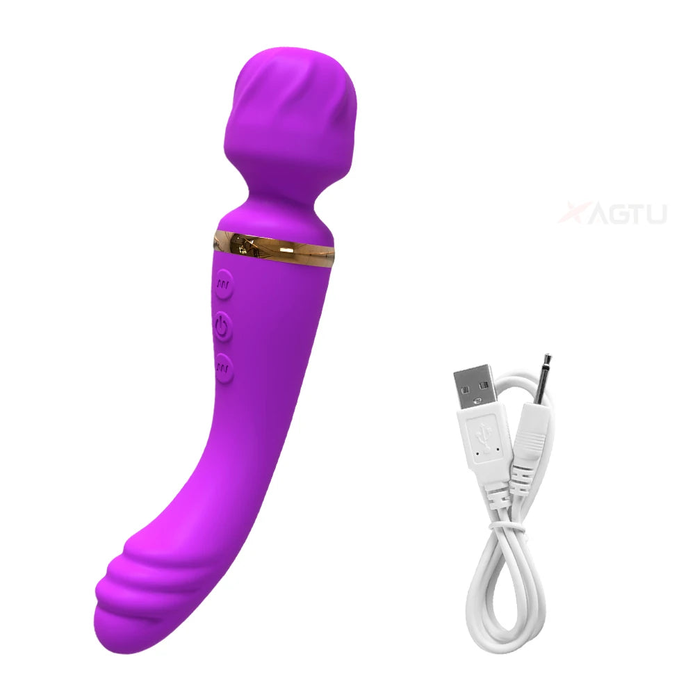AV Vibrator for Women Vagina Massager USB Rechargeable 2 Motors G Spot Clit Clitoris Stimulator Female Sex Toys Adults Goods EROCIT