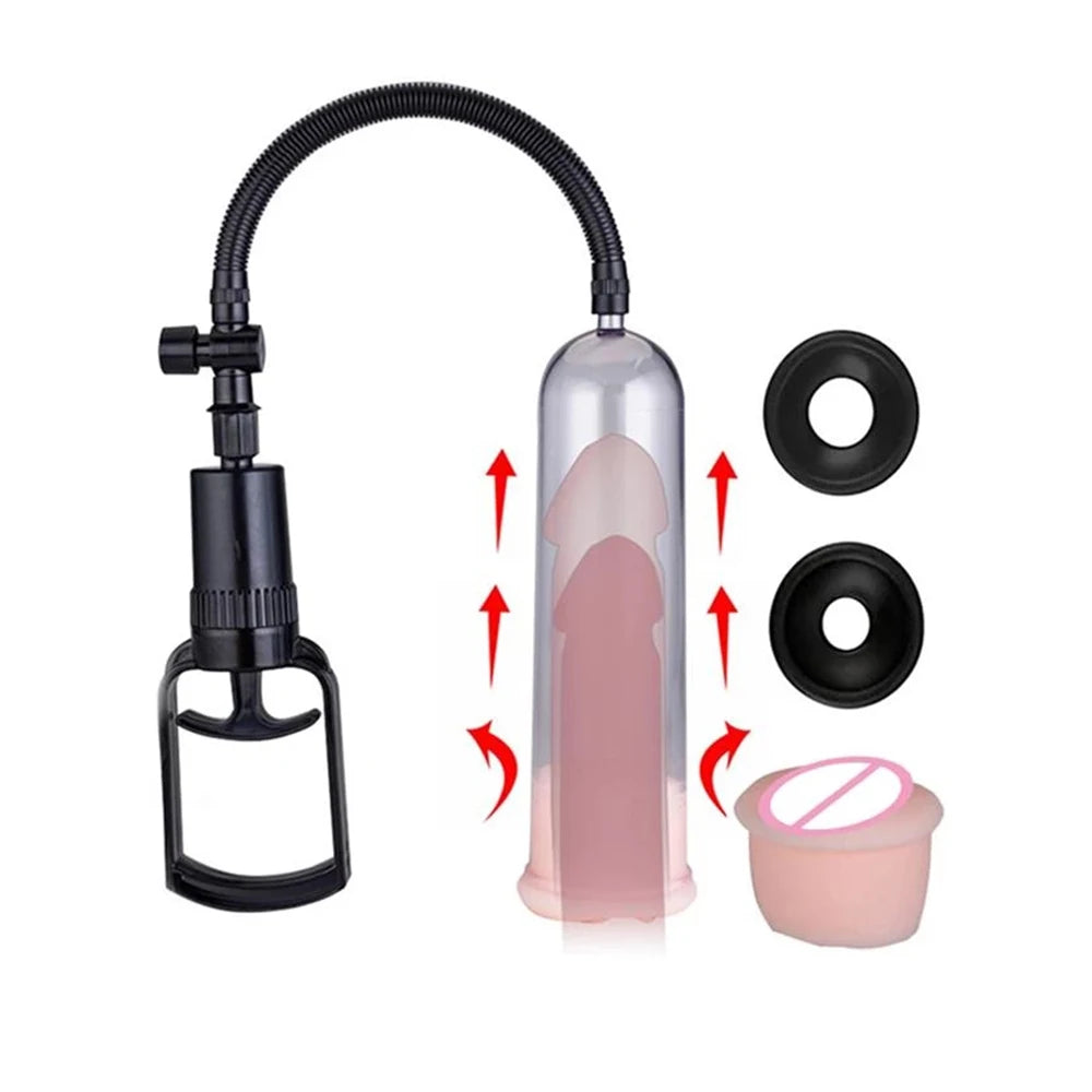 Powerful Penis Pump Extender Enhancement For Man Vacuum Big Dick Trainer Male Lasting Sex Toys EROCIT