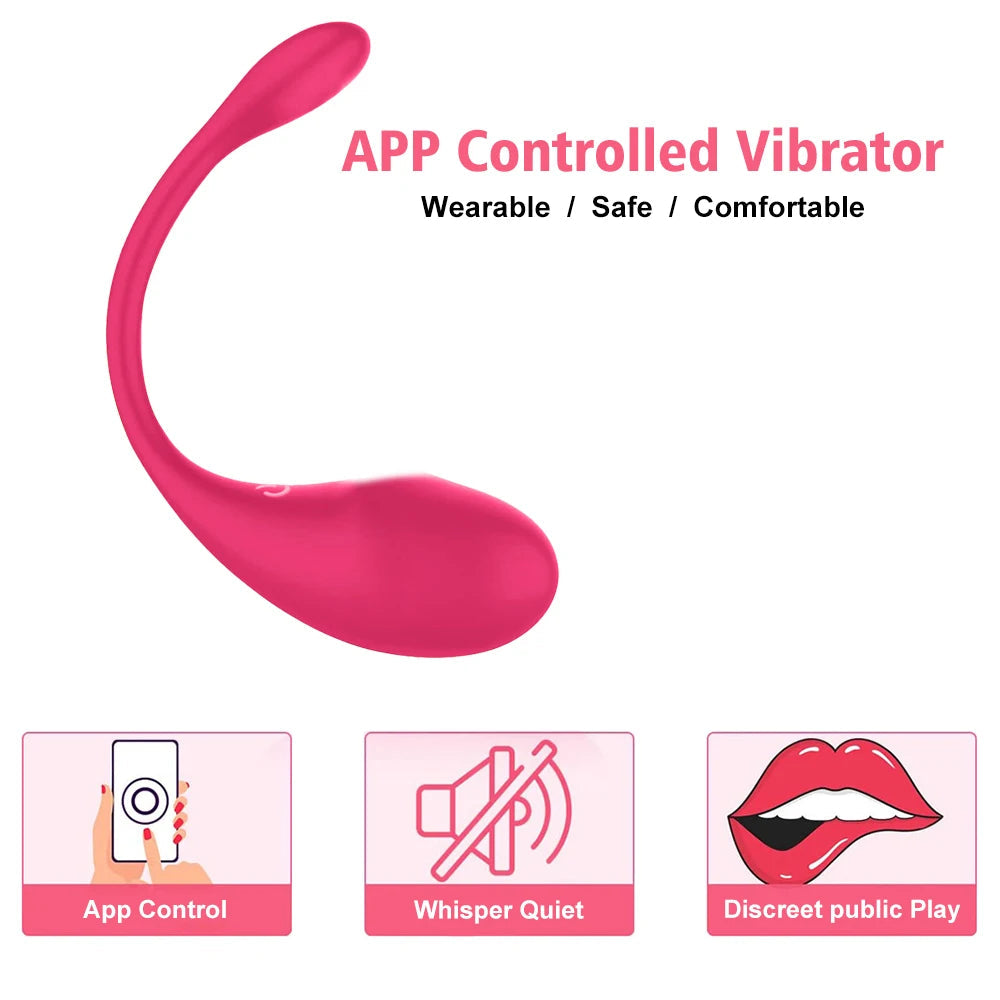 Wireless Bluetooth G Spot Vibrator for Women Dildo APP Remote Control Wear Vibrating Egg Clit Female Panties Sex Toys for Adults EROCIT