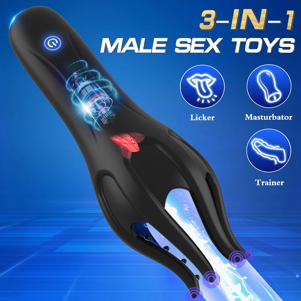 Penis Training Vibrator Male Masturbator Glans Stimulator Sex Toy for Ejaculation Delay Training Male Pleasure Prolong Endurance EROCIT