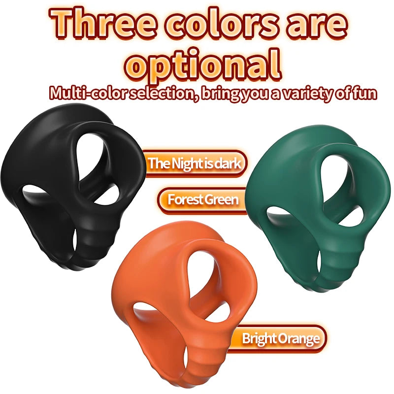 Reusable Penis Ring Silicone Semen Lock Ring Delay Ejaculation Time Lasting Cock Ring Sex Toys For Men Couples Adult Products EROCIT