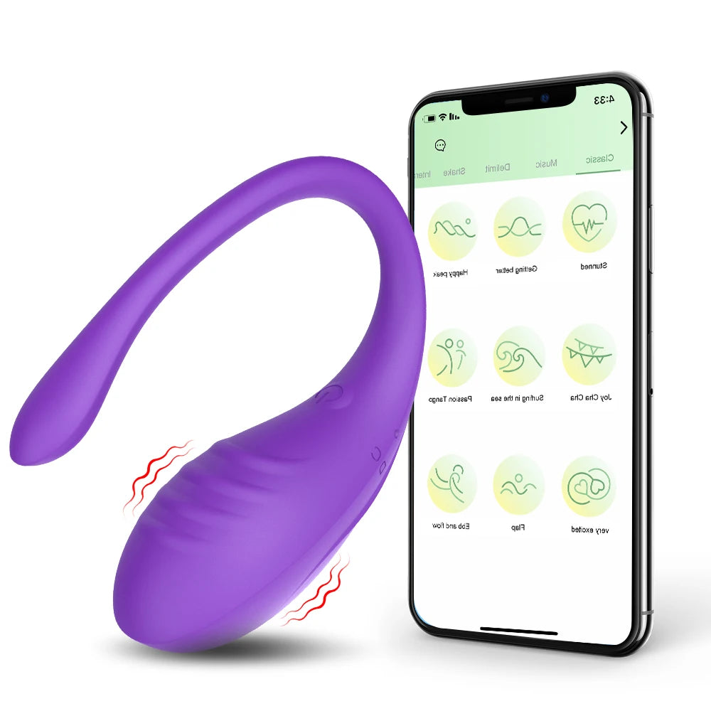 9 Speed APP Controlled Vaginal Vibrators G Spot Anal Vibrating Egg Massager Wearable Stimulator Adult Sex Toys for Women Couples EROCIT