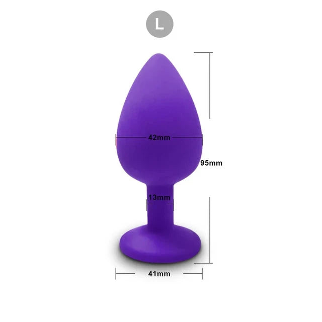 3 Size Silicone Butt Plug Anal Plug Unisex Sex Stopper Adult Toys for Men/Women Anal Trainer Prostate Massager Dildo for Couples EROCIT