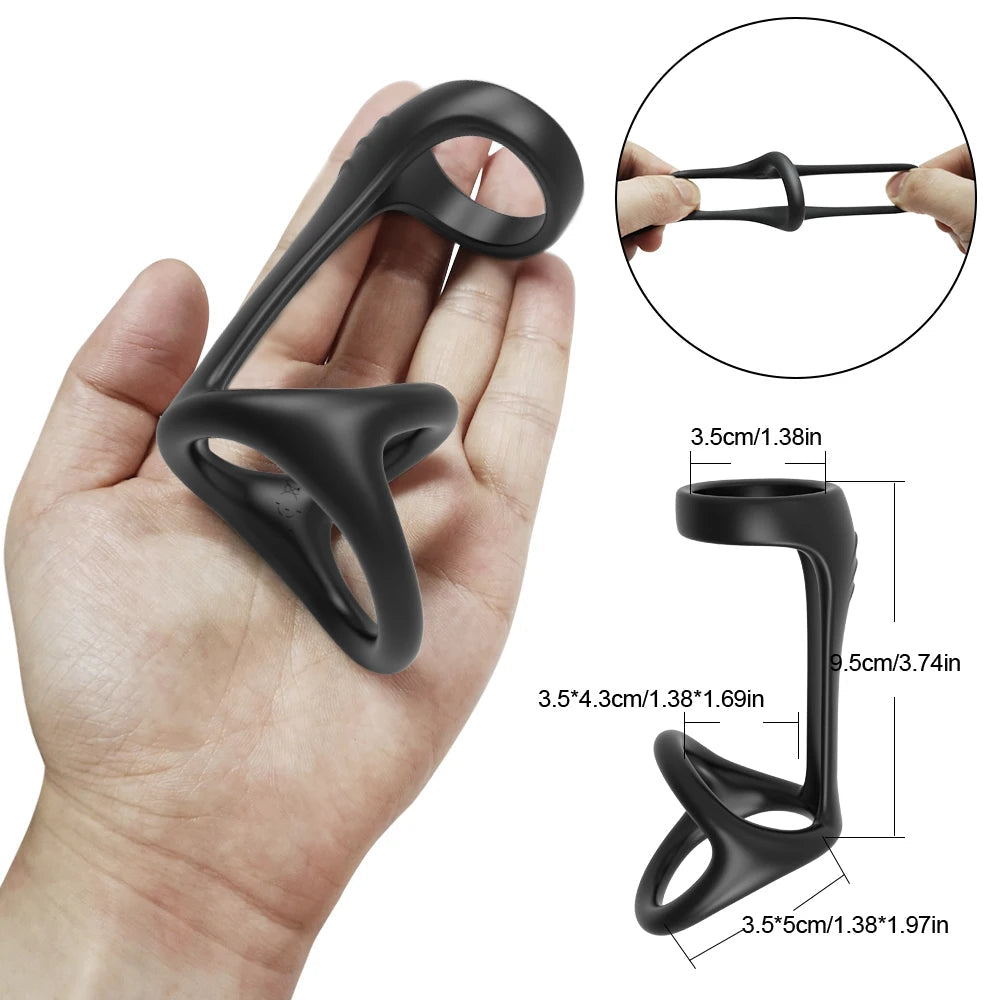 Male Cock Ring Silicone Penis Ring for Men Ejaculation Delay Semen Lock Ring Adult Supplies Male Masturbation Goods Sex Shop EROCIT