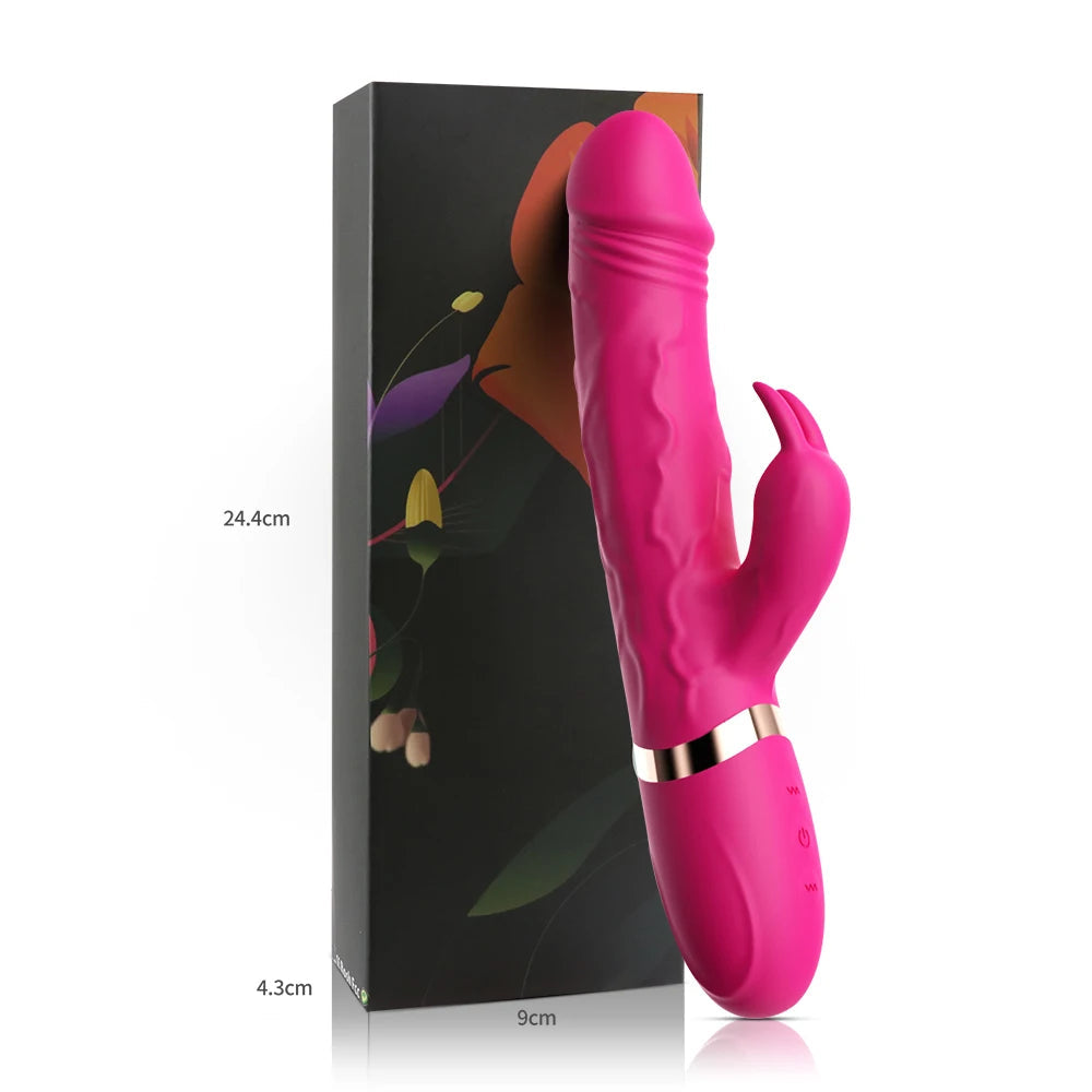G-Spot Dildo Rabbit Vibrator 10 Speed Vibration Waterproof Vagina Clitoris Massager Sex Toys for Women EROCIT