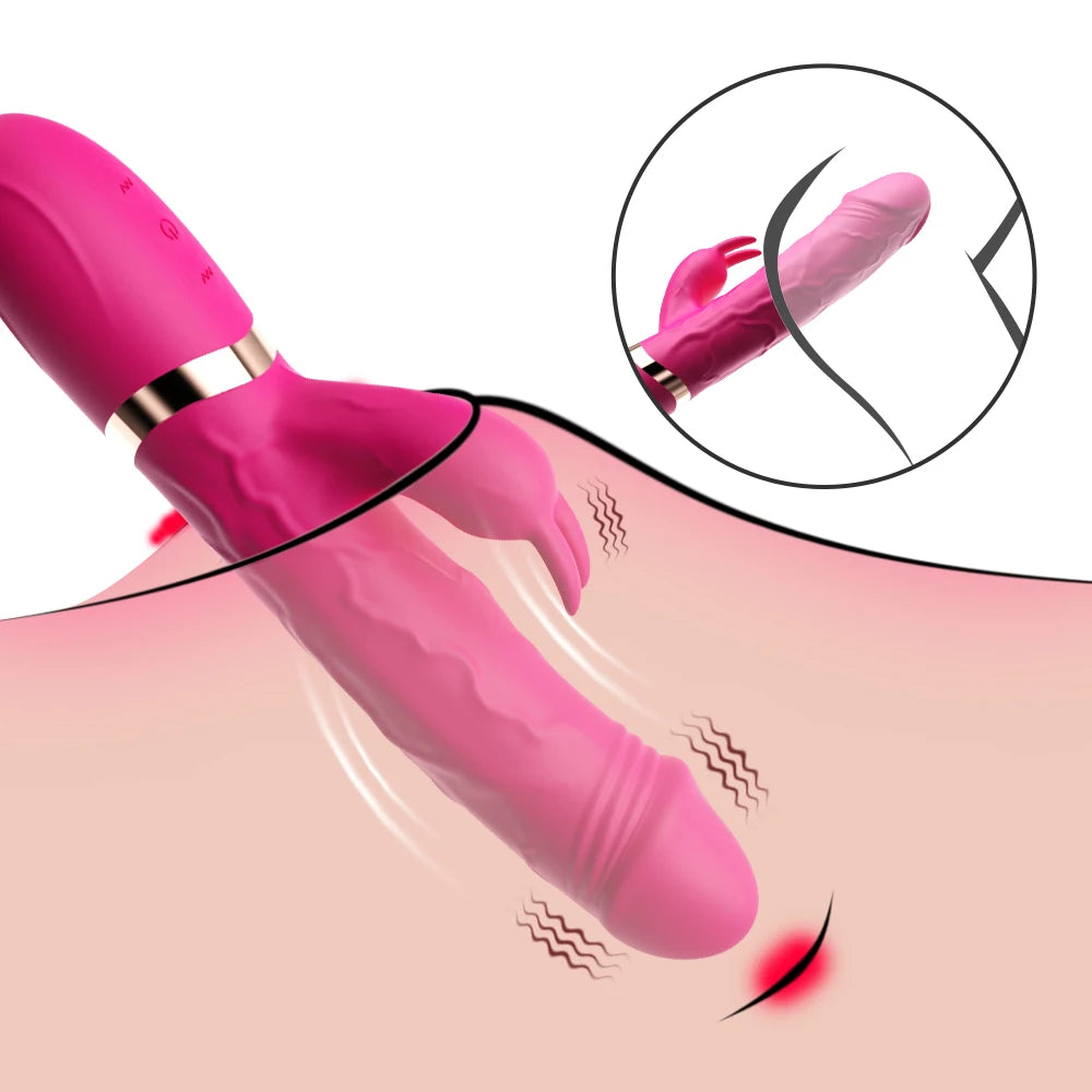 G-Spot Dildo Rabbit Vibrator 10 Speed Vibration Waterproof Vagina Clitoris Massager Sex Toys for Women EROCIT