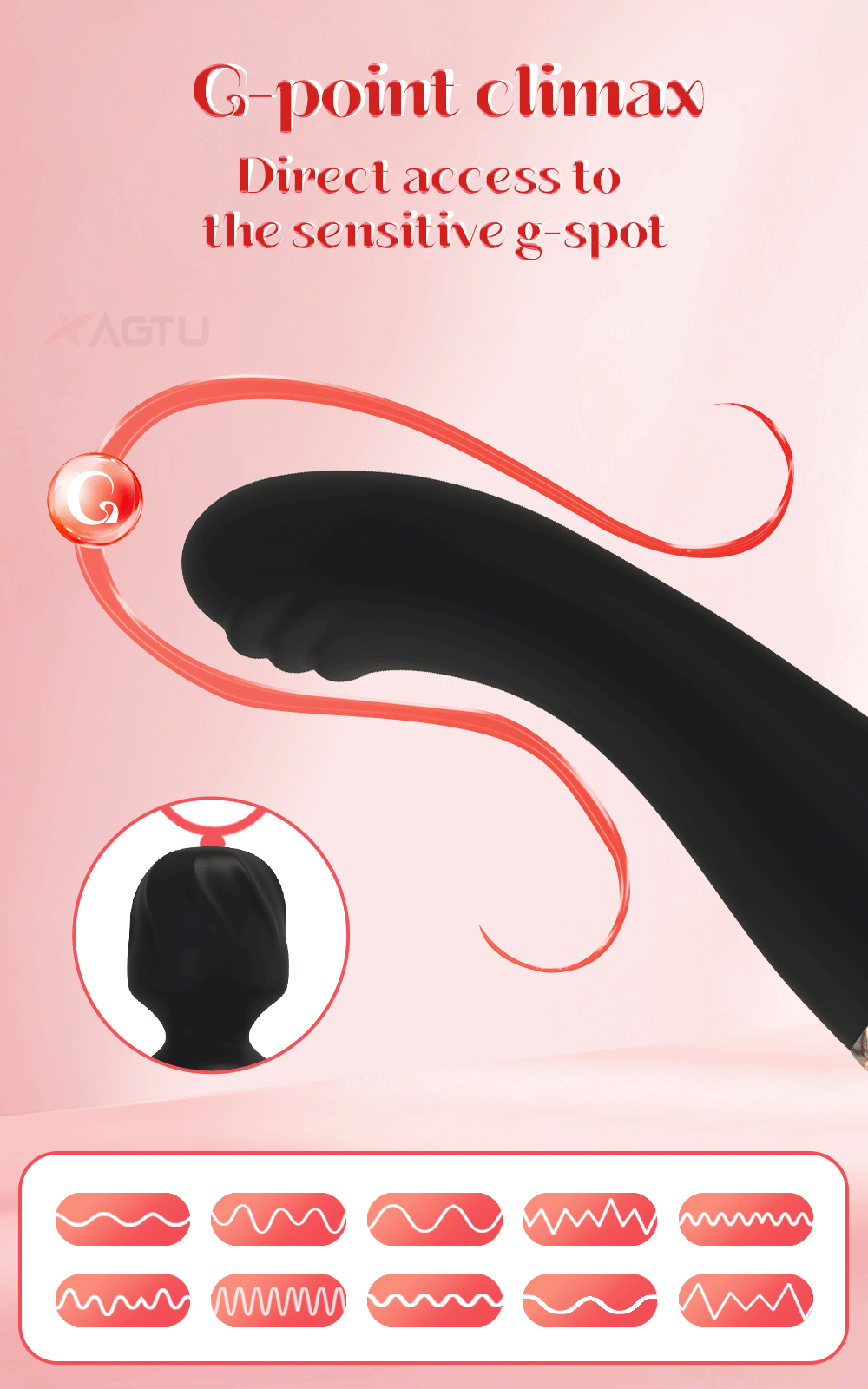 AV Vibrator for Women Vagina Massager USB Rechargeable 2 Motors G Spot Clit Clitoris Stimulator Female Sex Toys Adults Goods EROCIT