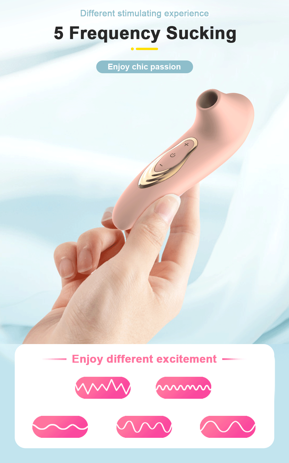 Powerful Sucker Vibrator for Female Clitoris Vagina Sucking Clit Nipple Oral Vacuum Stimulator Massager for Women Adults Sex Toy EROCIT